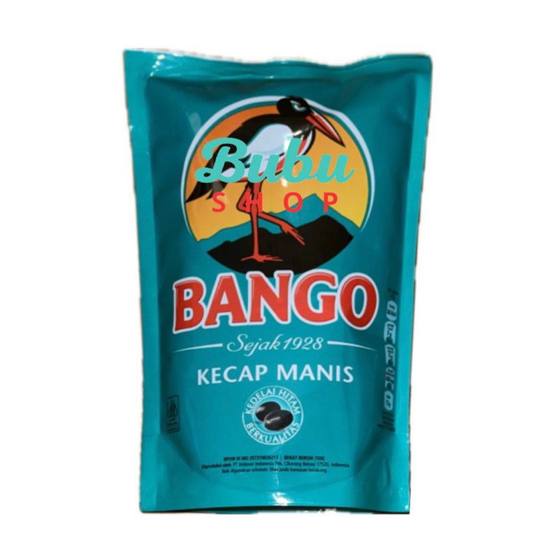

Kecap Manis Bango 720 & 265 gram pouch