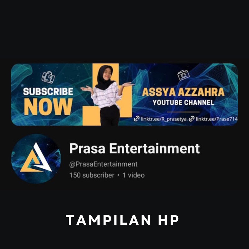 Jasa Desain Banner YouTube PRO