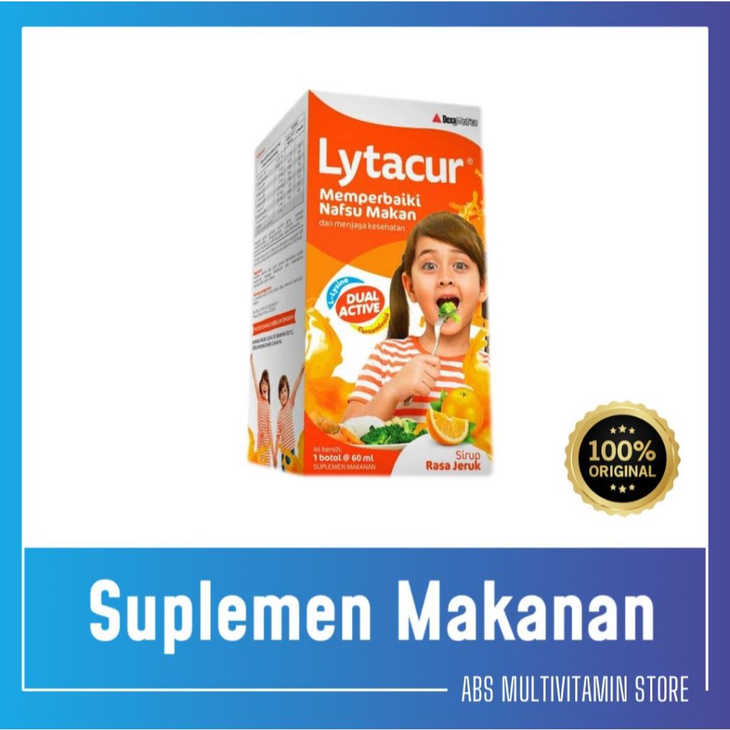 Lytacur Sirup Rasa Jeruk 60 ml - Penambah nafsu makan anak
