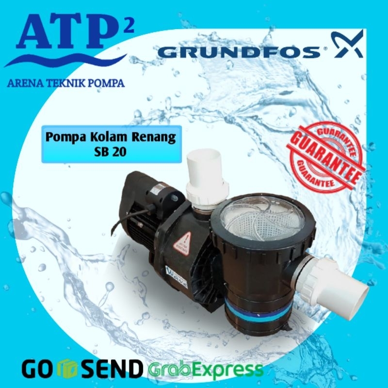 Grundfos Pompa Kolam Renang Wave SB-20 - Pompa Sirkulasi Kolam Renang