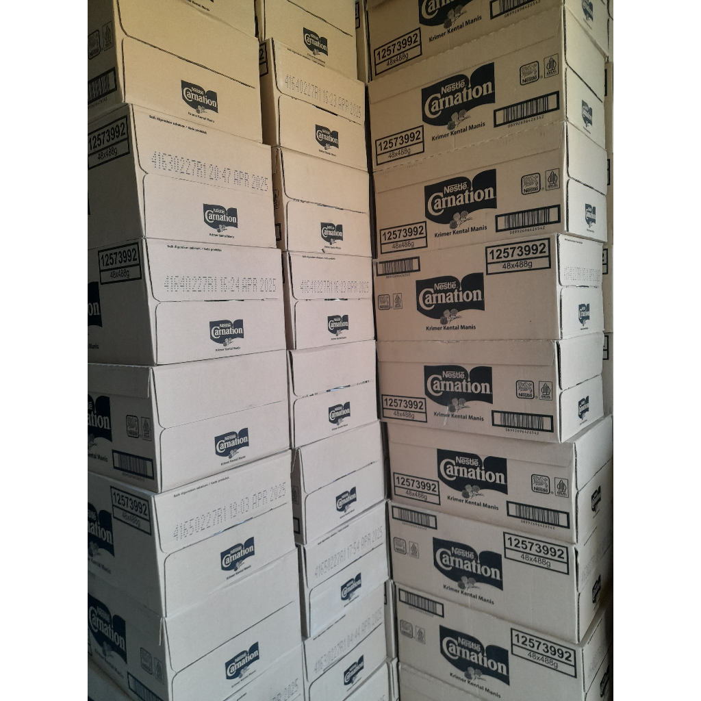 

Carnation Susu Kental Manis Kaleng 1 Dus / Karton Isi 48 x 488 g