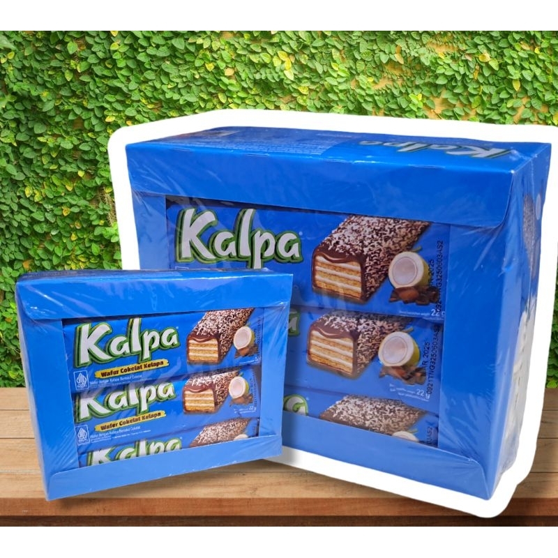 

Kalpa Wafer Coklat Kelapa 1 Box isi 12 pcs