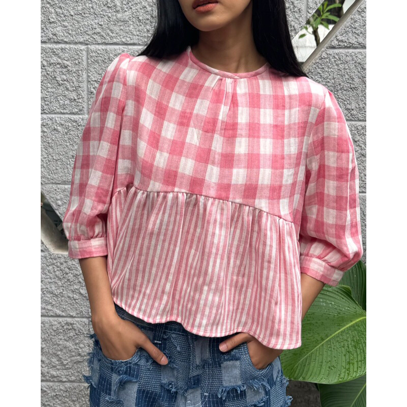 Allys two face baby doll blouse