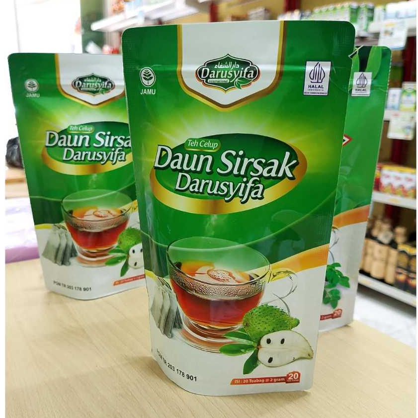 

Teh Celup Daun Sirsak Murni Darusyifa Alami Herbal Kanker Tumor