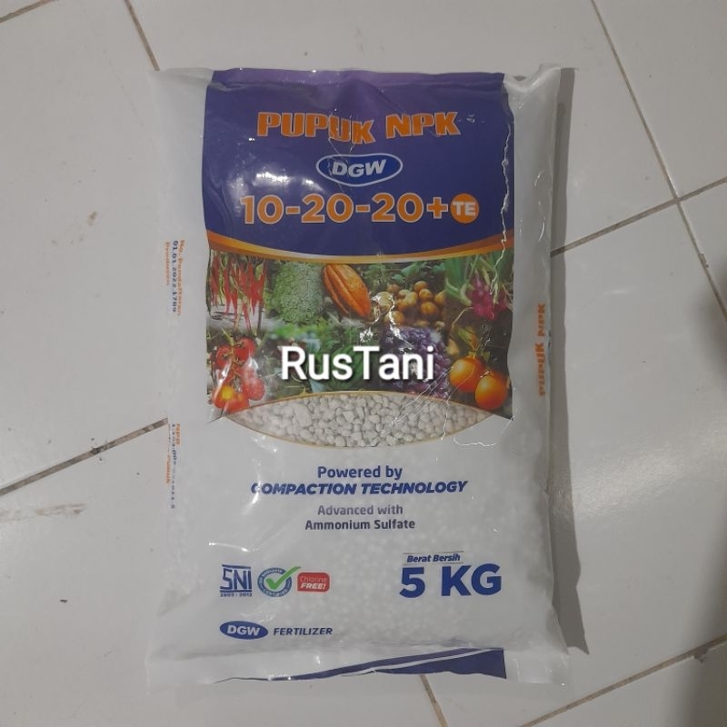 Pupuk NPK 10-20-20 +TE 5kg PT.DGW FERTILIZER