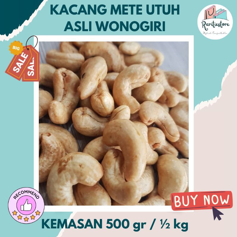 

KACANG METE UTUH MATANG ORIGINAL ASLI WONOGIRI / KACANG MEDE / MENTE MEDE
