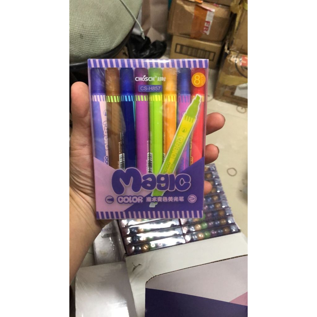 

textliner highlighter magic chosch isi 8 cs h 857 magic color chisel tip