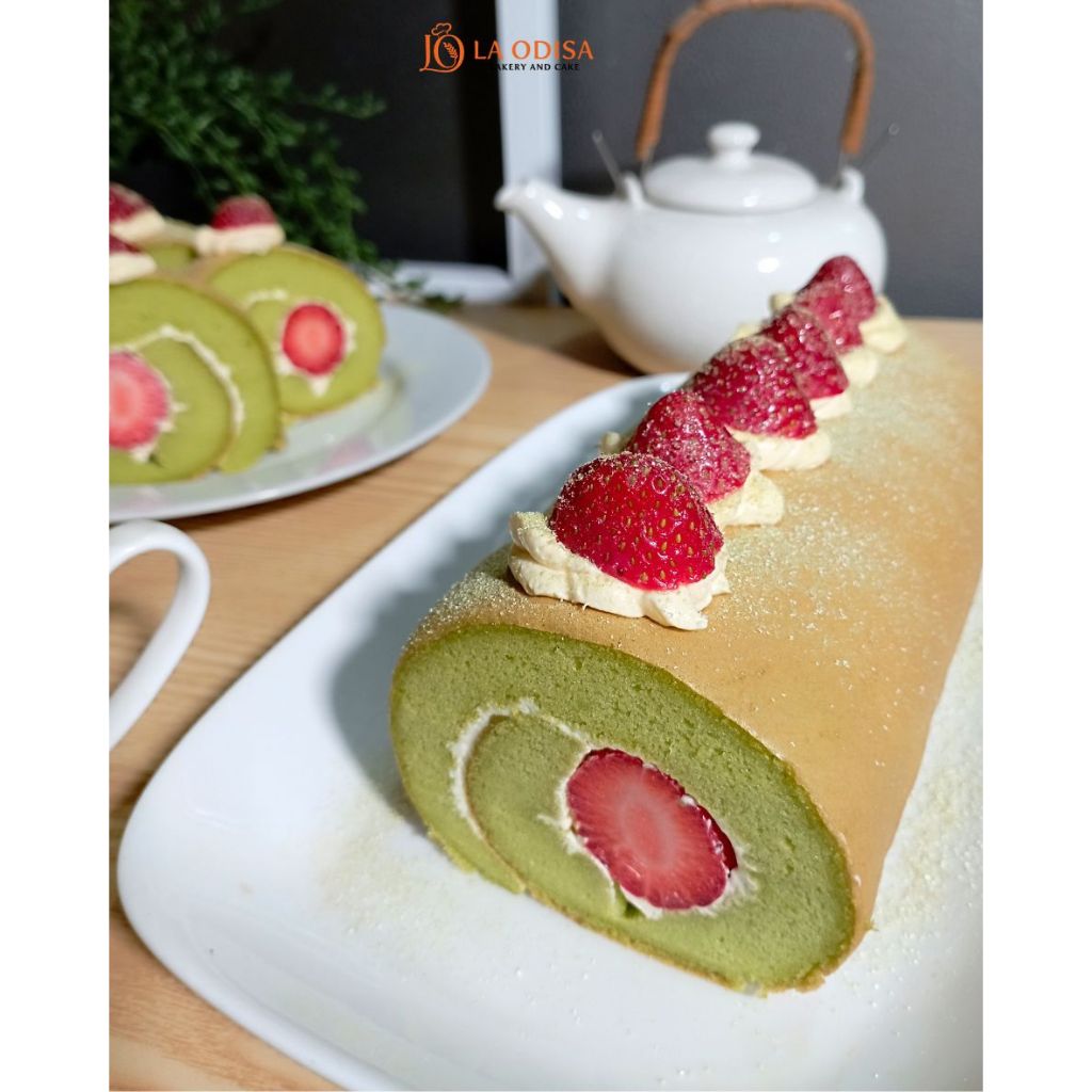 

Premium Roll Cake Matcha / Green Tea