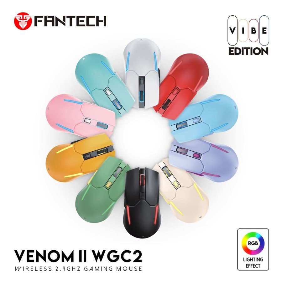 Fantech VENOM 2 WGC 2 / II WGC2 Vibe Edition Wireless Mouse Gaming