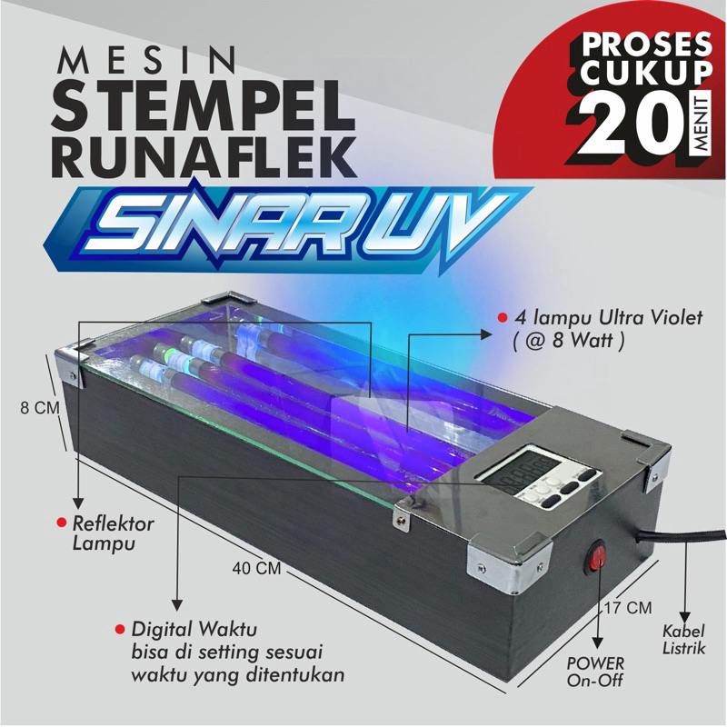 MESIN STEMPEL RUNAFLEK SINAR UV