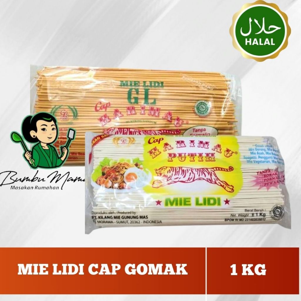 

Mie Gomak GL Cap Harimau - Mie Lidi Kuning - Mie Lidi Putih 1 Kg