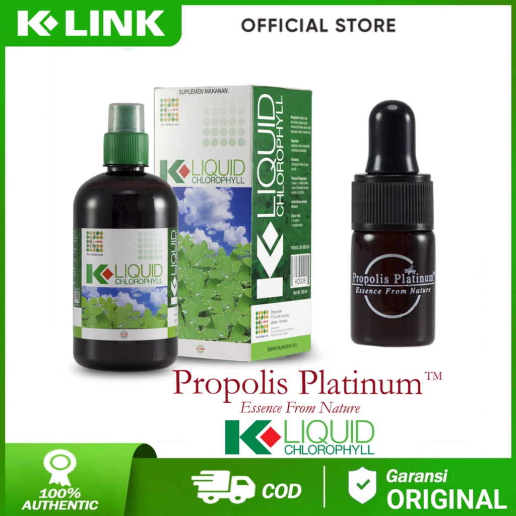 Klorofil K Link Original Chlorophyl Dan Propolis Asli Antibiotik Alami