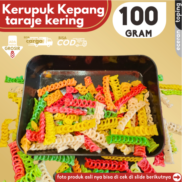 

Kerupuk Kepang Taraje isi 100g Bahan Seblak by GG (Bisa COD/Grosir/Kargo)