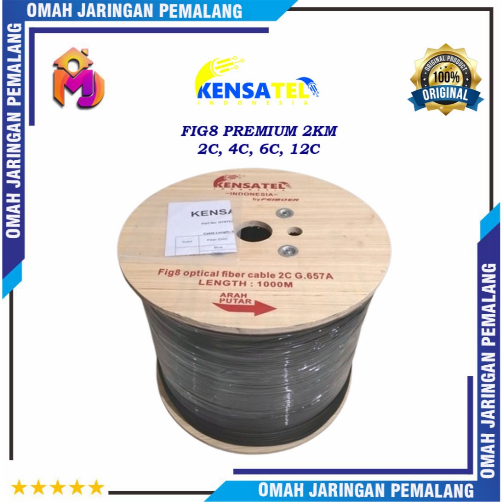 Kabel KU FIG8 JellyTube 2C 4C 6C 12Core 2KM Premium & ECO KENSATEL/Kabel Backbone Mini/Kabel Ku Mini