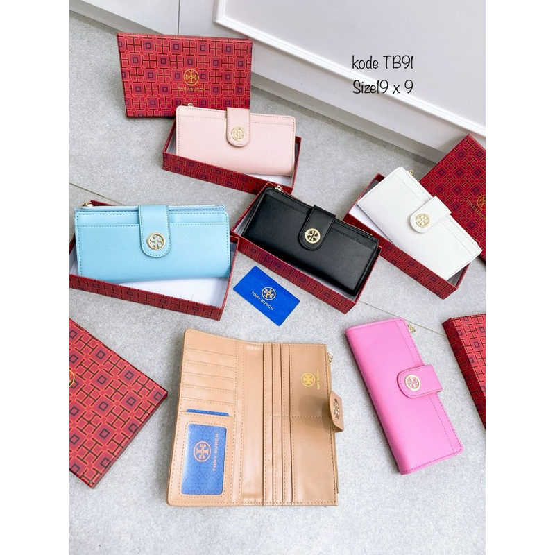 Dompet lipat wanita Tb91 free box