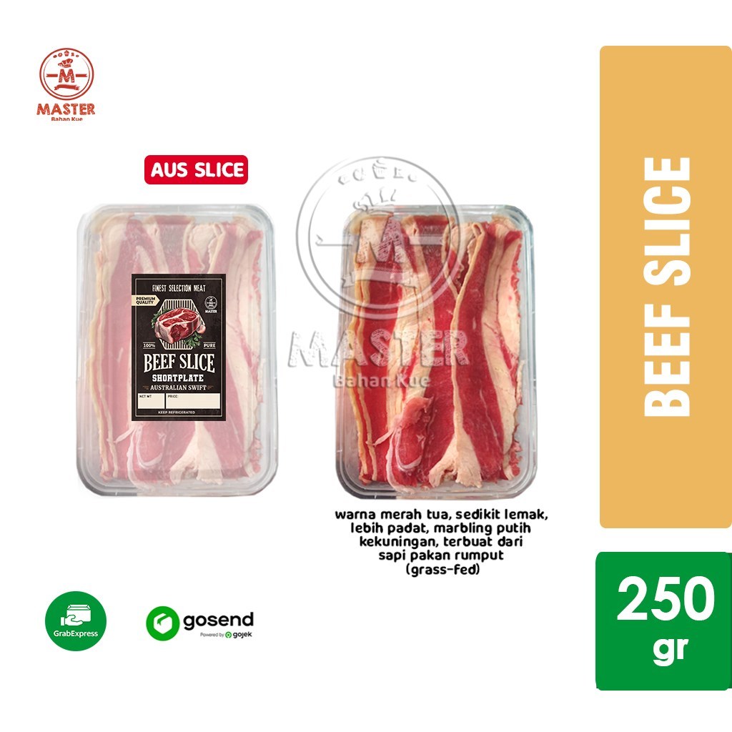

Shortplate AUS Beef Slice / Australian Brisket Slice [250 gr] KHUSUS INSTANT