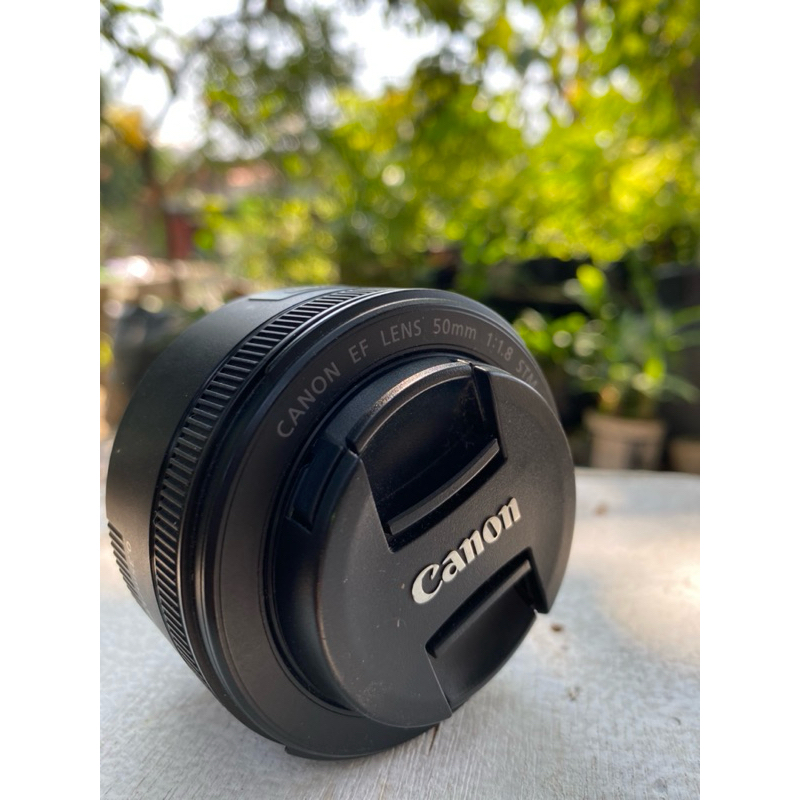 lensa fix canon 50mm f1,8 STM second