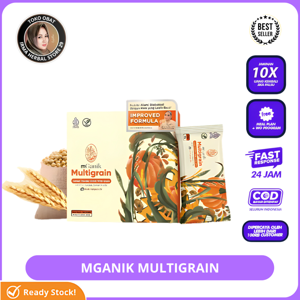 MGANIK MULTIGRAIN ORIGINAL 1 BOX ISI 20 Sachet MGANIK