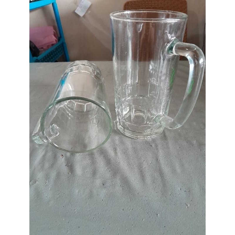 Gelas kaca soda tinggi/ gelas minum besar