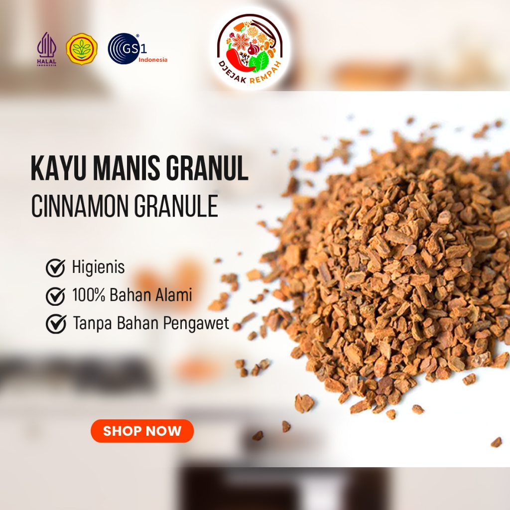 

Kayu Manis Kasar / Cinnamon Granul (cocok Formula Teh)