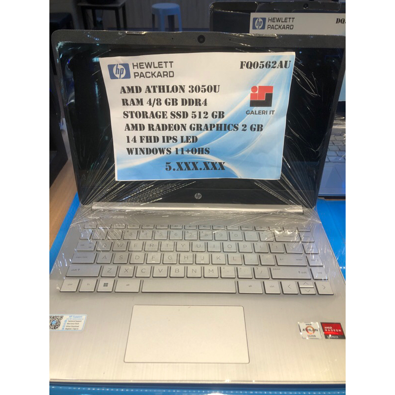 HP Athlon 3050u 16/512