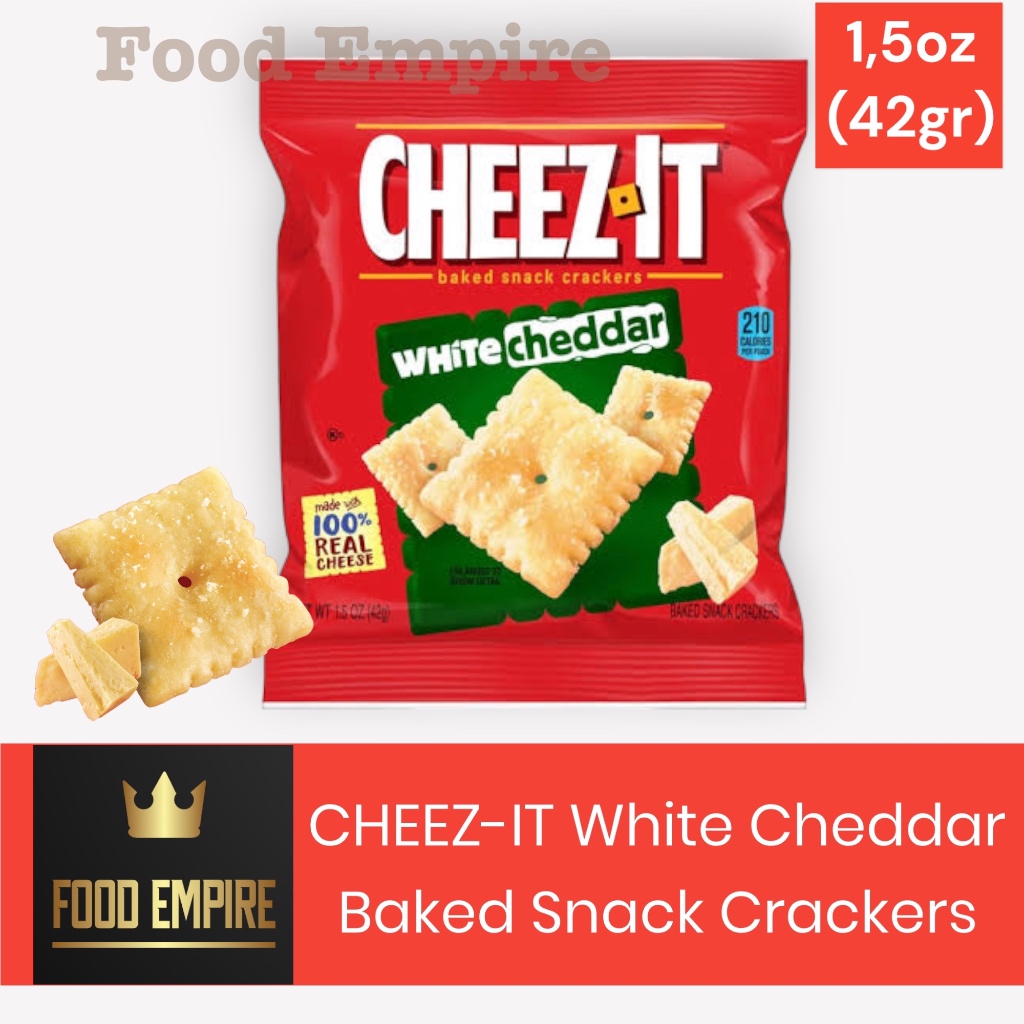 

CHEEZ IT White Cheddar 1,5 oz | Baked Cheese Snack Crackers | CHEEZ-IT