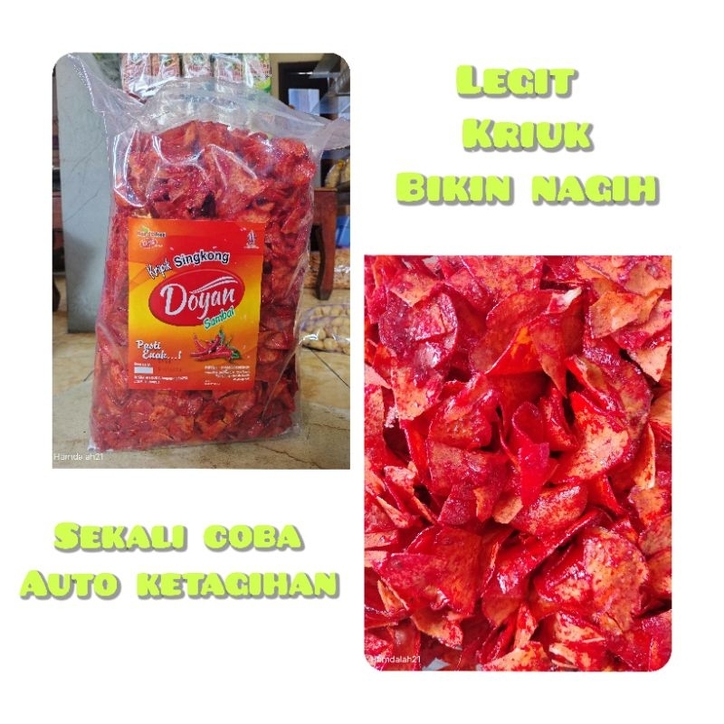 

[TERLARIS] Kripik singkong Doyan Sambal 250gram/keripik singkong kriuk/aneka Snack kiloan murah/ oleh oleh khas