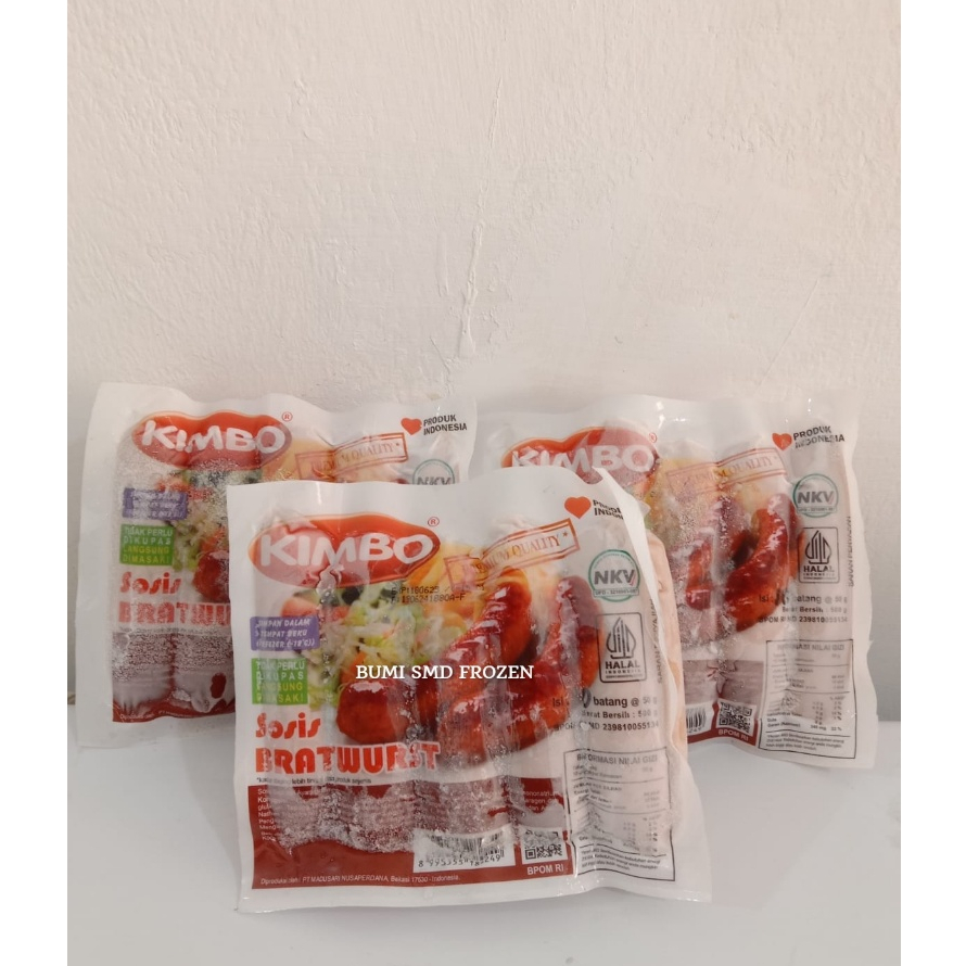 

Sosis Kimbo Bratwurst ORI 500grm