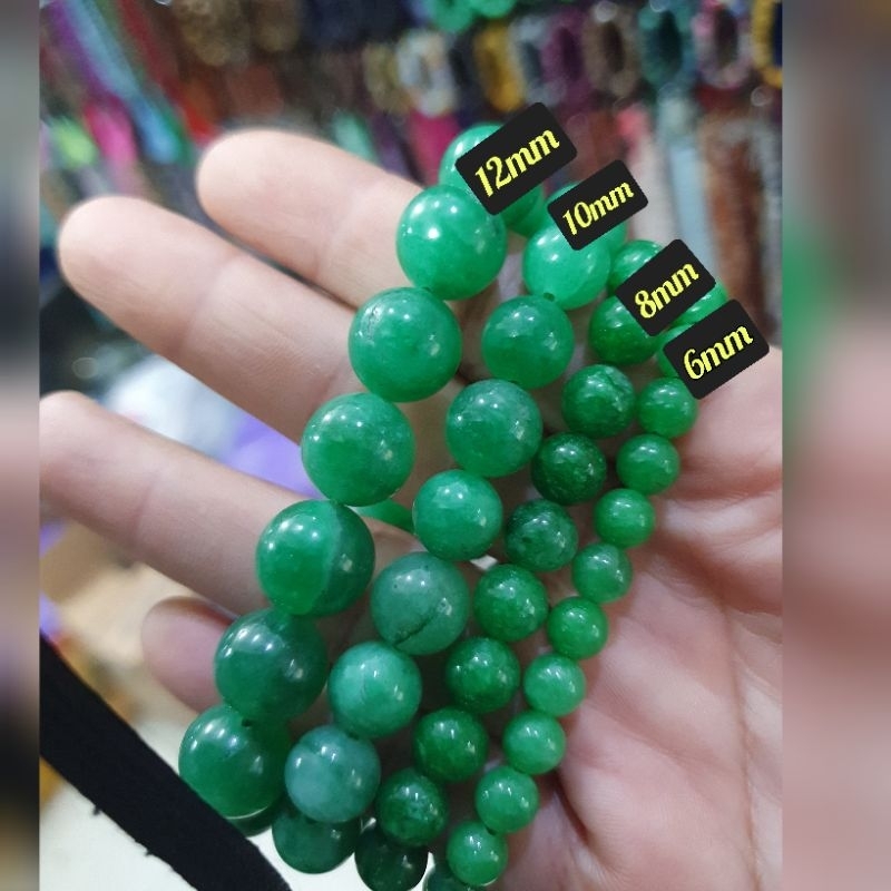 Gelang batu hijau giok