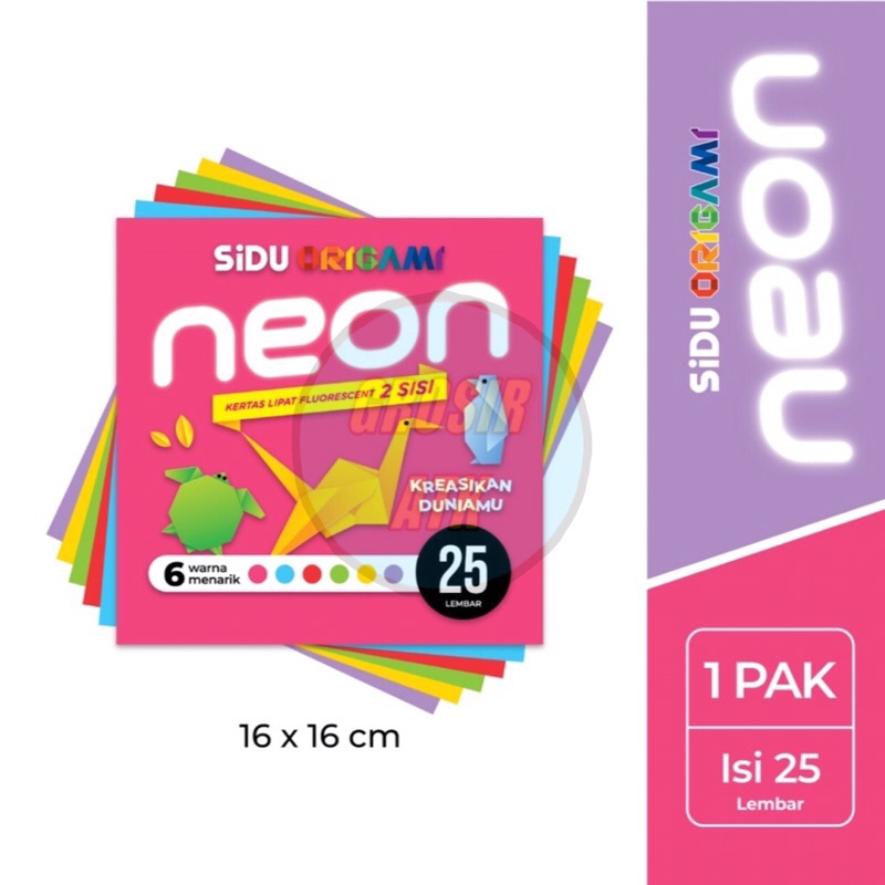 

ORIGAMI SIDU TIMBAL BALIK 16x16 DOUBLE FACE 5 WARNA