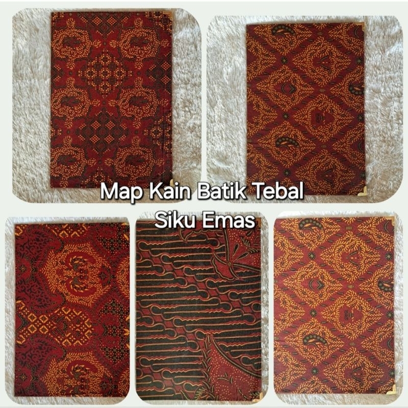 

Map Kain Batik Tebal Folio Siku Emas Dalam Lapis Putih(M140)