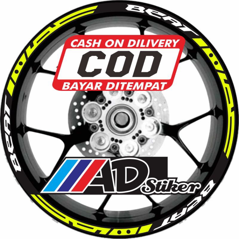 CUTTING STIKER LIST VELG HONDA BEAT RING VELG 14 UNTUK SEMUA BEAT