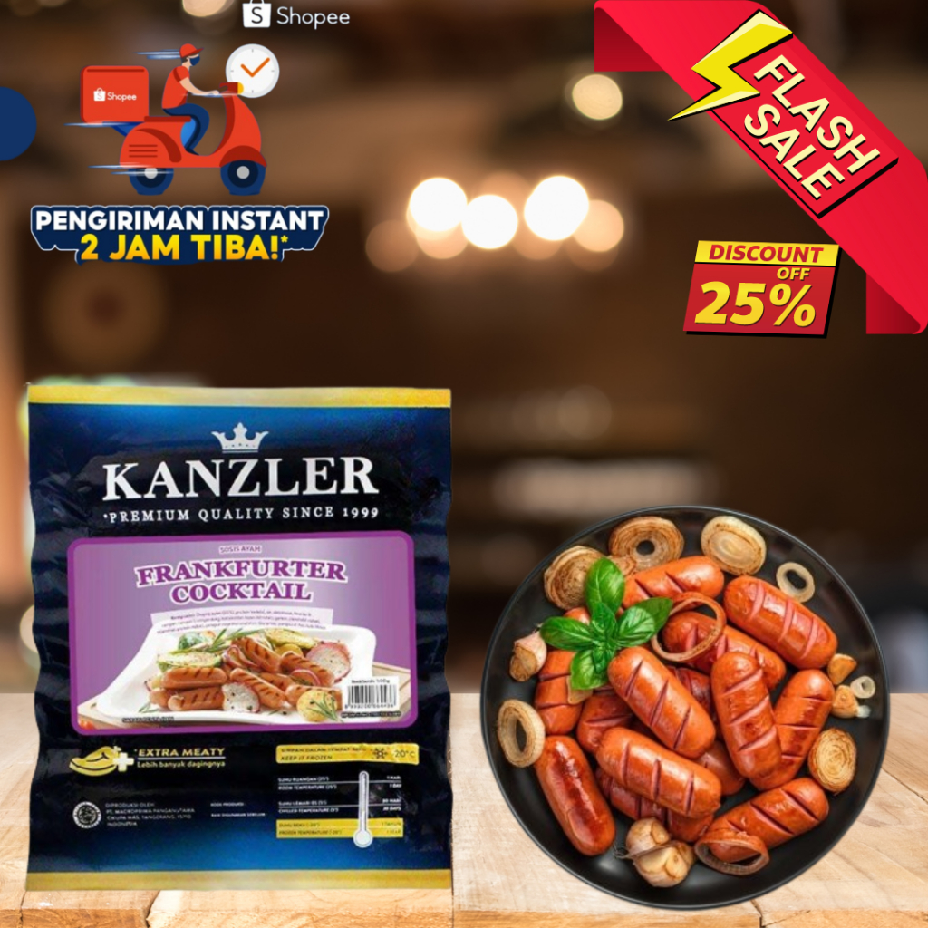 Kanzler Sosis Frankfurter Cocktail 500gr/Sosis murah/Sosis ENAK/Sosis Viral