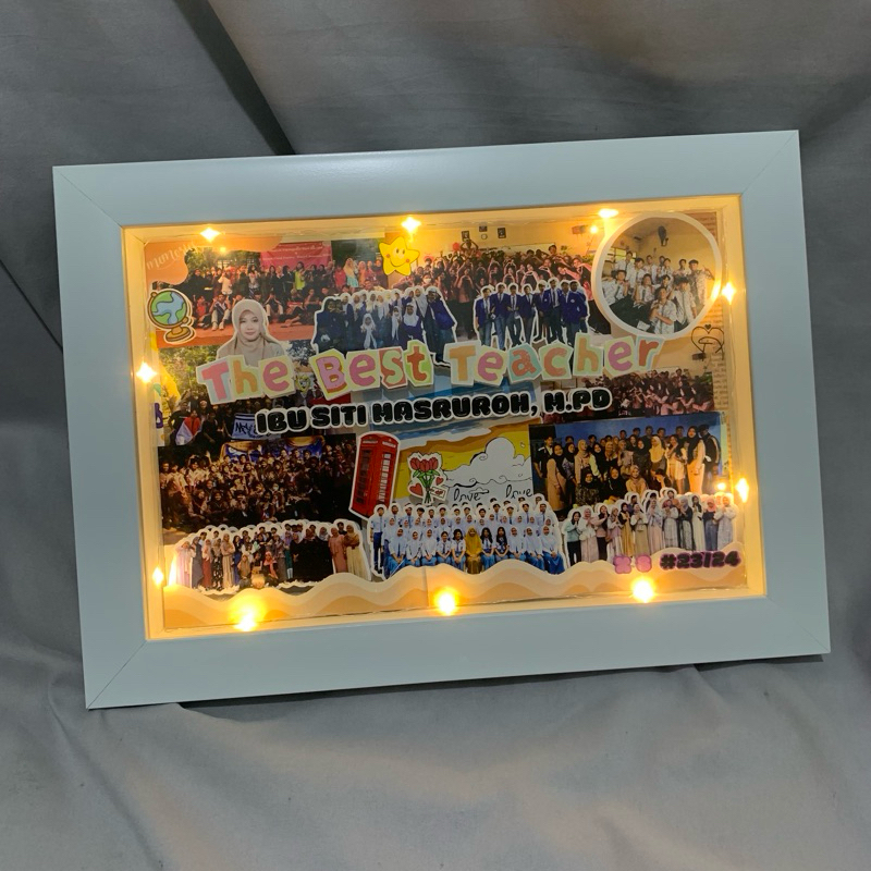 Scrap Frame 3D Pop Up|Custom Tema|Kado Unik|Kado Guru|Kado Perpisahan Sekolah|Kado Hari Guru