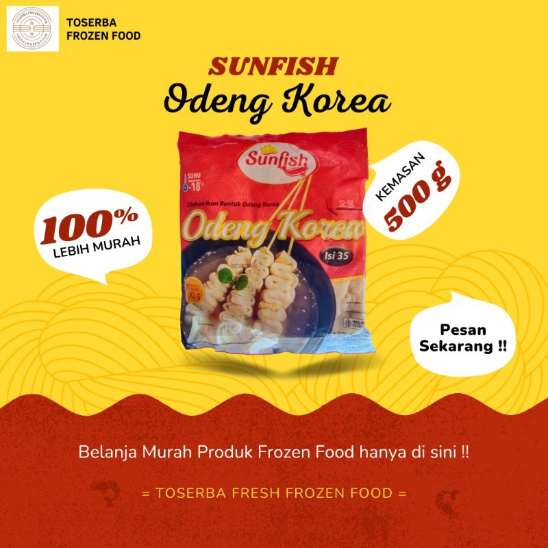 

Sunfish Odeng Korea 500g Olahan Ikan