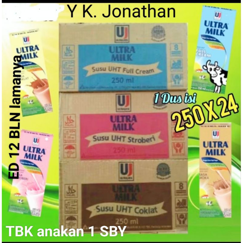 

ultra milk 250 ml isi 24 pcs