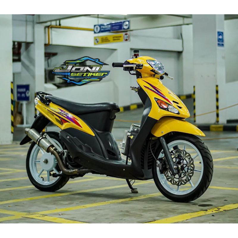 Striping lis sticker standar ORI yamaha mio sporty 2004 kuning stiker mio kuning 2004