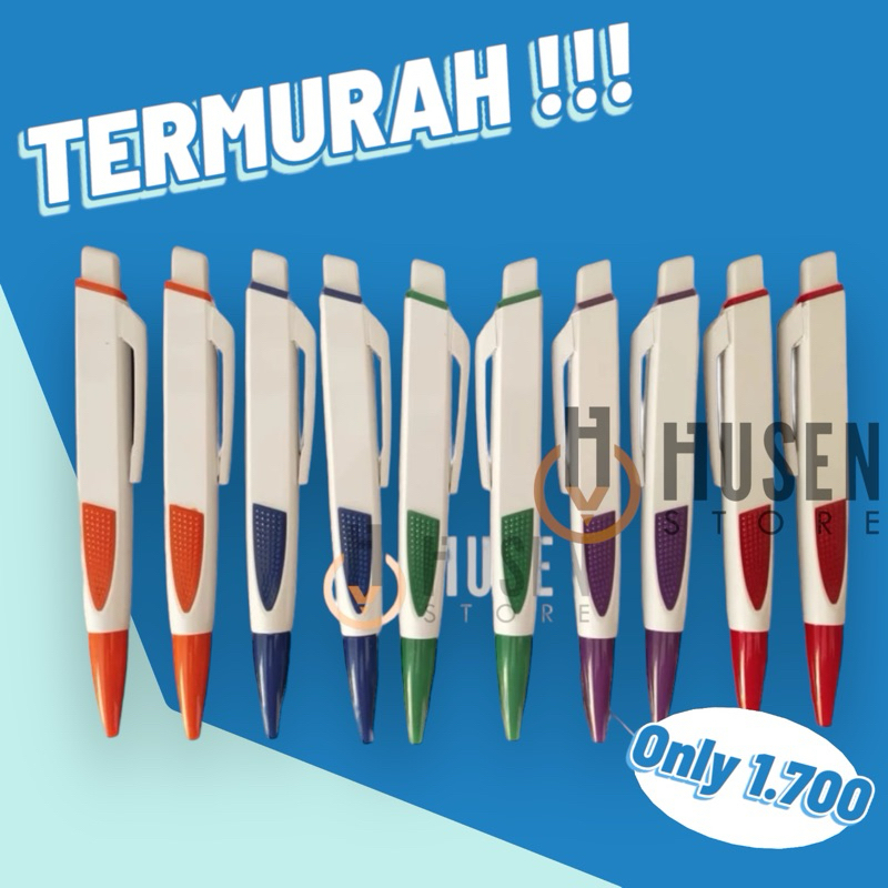 

[TERMURAH] Pulpen Souvenir Gepeng Polos