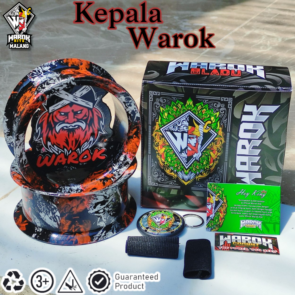 Bladu/Gulungan Warok Motif Kepala Warok Ukuran 4inch Keren dan Awet