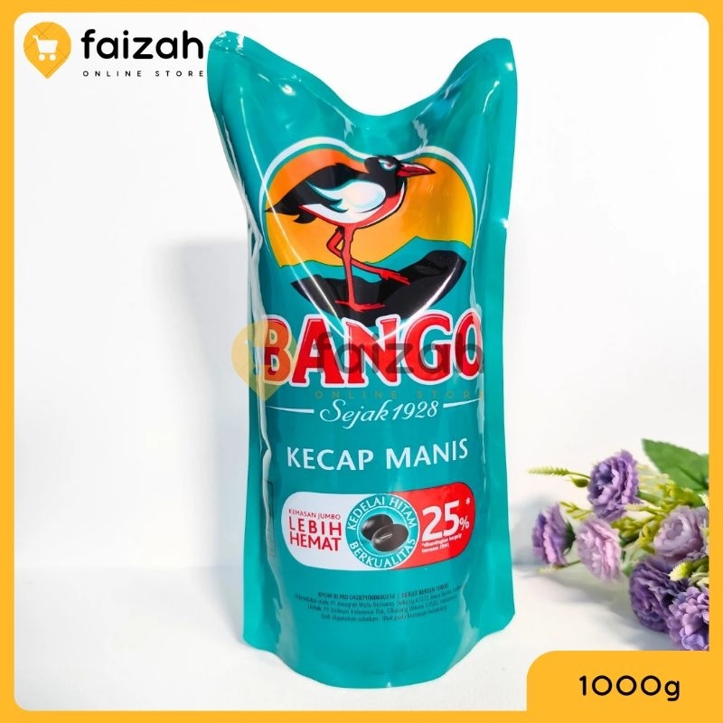 

Kecap manis bango 735ml/1000g, kemasan baru 950g