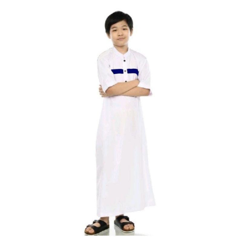 Jubah anak laki laki lengan pendek gamis anak