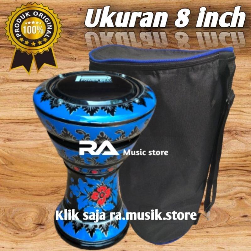 Darbuka kayu atau gendang ukuran 8 inch