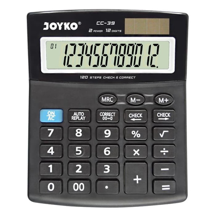 

KODE P53Q Calculator Kalkulator Joyko CC39 12 Digits Check Correct