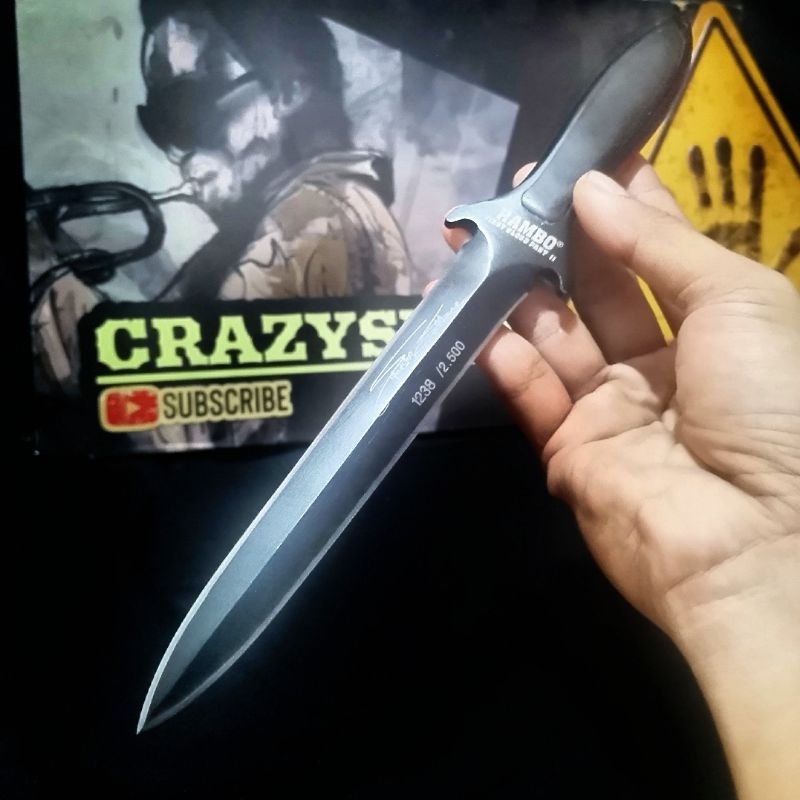 Pisau Survival Rambo II / Pisau Survival & berburu / Survival Kit / Pisau Survival