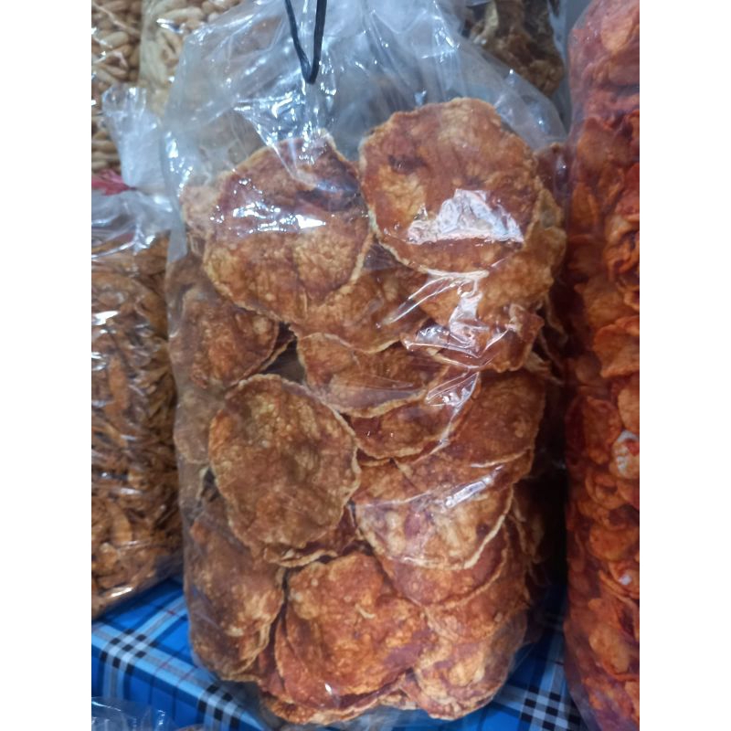 

Kerupuk Emping Melinjo Udang Goreng 100 gram Khas Surabaya Kenjeran