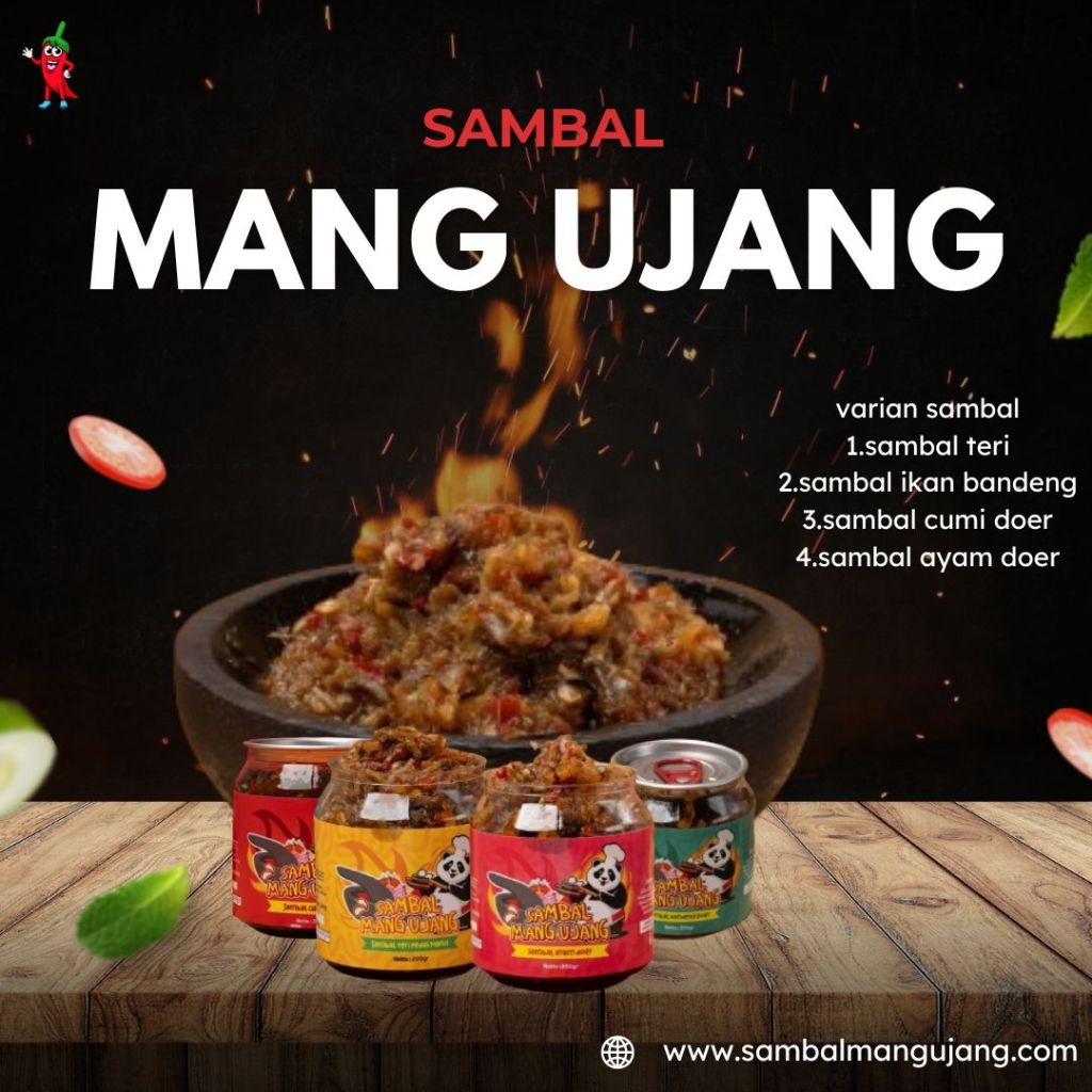 

SAMBAL TERI MANG UJANG PREMIUM ,100% HALAL(200g)