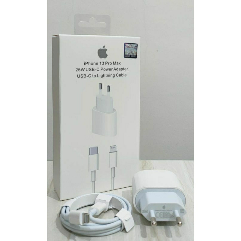 CHARGER CASAN TC 25WATT LIGHTNING IPHONE 13 PRO MAX ORIGINAL FAST CHARGING USB C / KEPALA CASAN ADAP