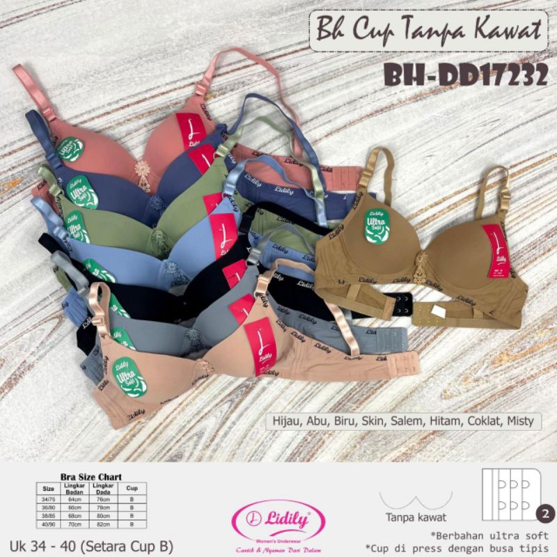 ( 1 Pcs ) Bra Anak Remaja Lidily Cup A - B