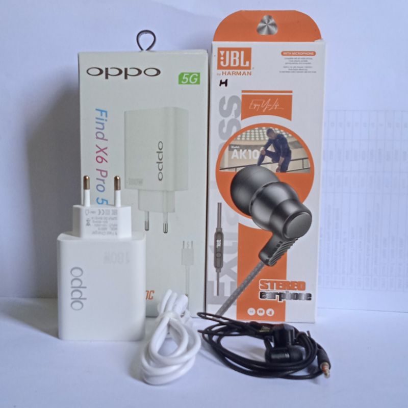 Carger 180W + hense J-bl AK 10 carger oppo a5s a12 A7 a11K a3s carger oppo frind X6 pro micro usb Ca