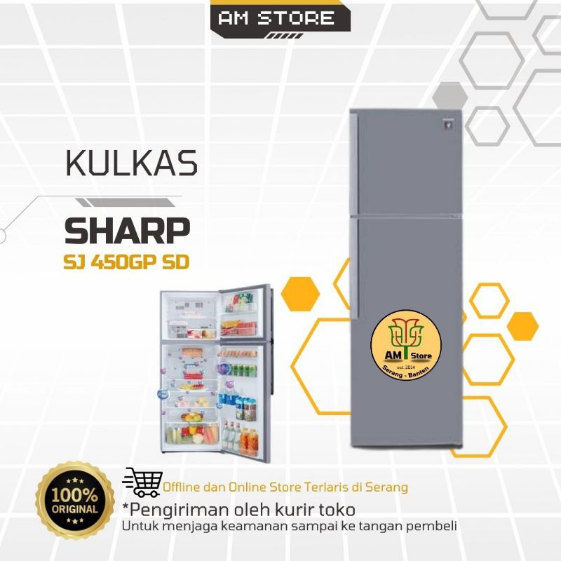 Kulkas 2 Pintu Sharp SJ 450GP SD